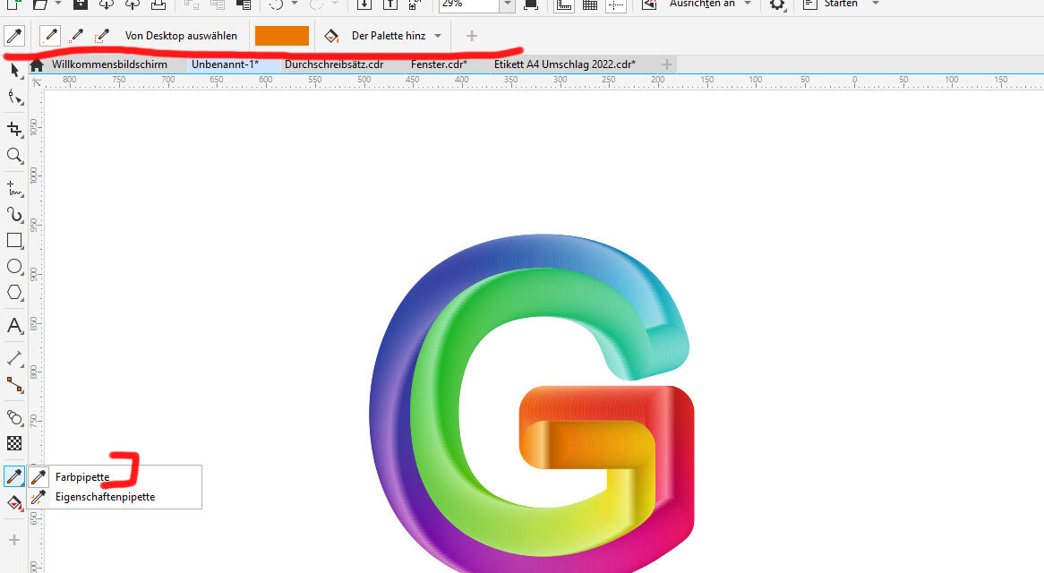 Pipette – Farben ermitteln