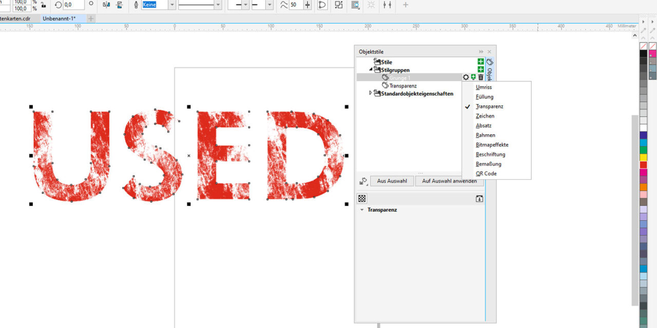Objektstile in CorelDRAW