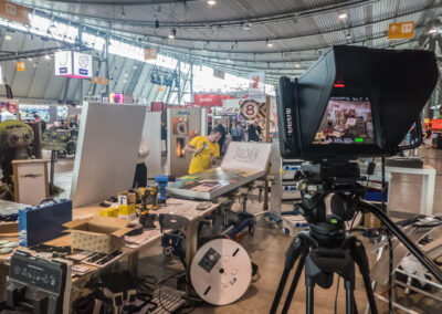 Fertiges Spanntuch auf der WeTec